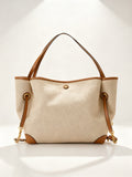 Leather Shopper Tote Bag